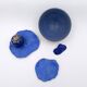 Set of Cobalt blue ceramics "Fond d'Atelier" - N.Lebrun - Belgium 1970s
