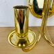 Pair of brass wall lamps Hollywood Regency Je Fassung
