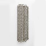 Pair of Mid-century Modern Style Italian Murano Glass Sconces "Reticello"