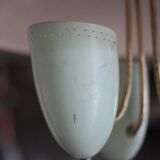 Vintage lacquered metal pendant from the 1950s, Herman Busquet for Hala.