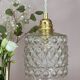 Suspension globe vintage en verre (GEO1)