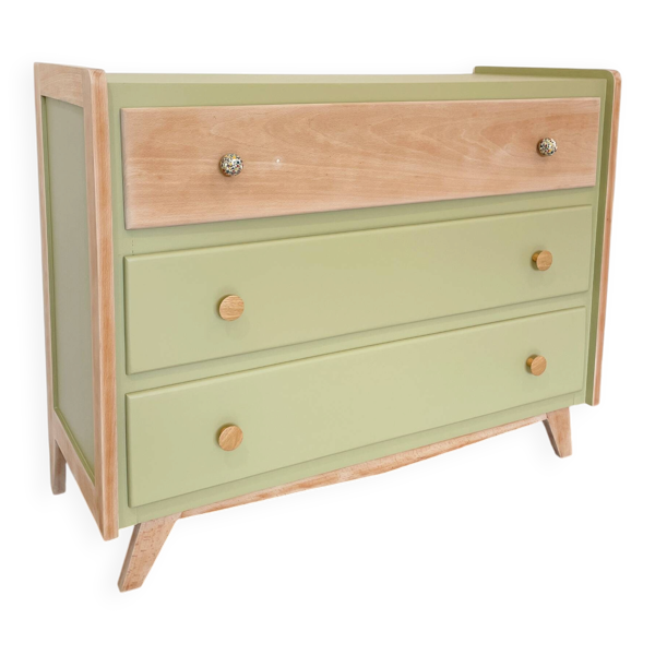 Commode des années 60, pieds compas