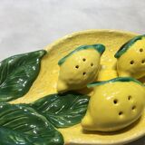 Leaf with salt and pepper shaker