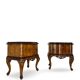 Italian Chippendale bed side tables/nightstands, 1940s/1950s.