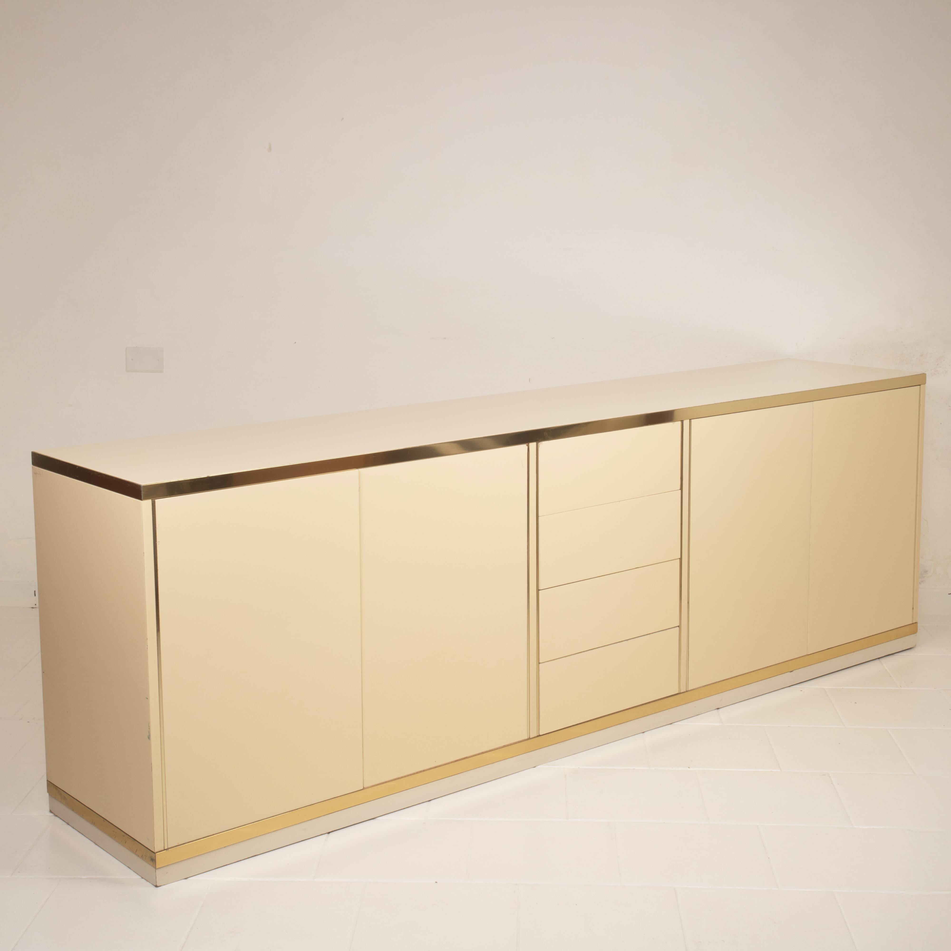 Willy Rizzo Hollywood Regency Sideboard for Mario Sabot 1970