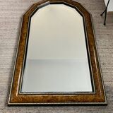 Large vintage Italian wooden mirror