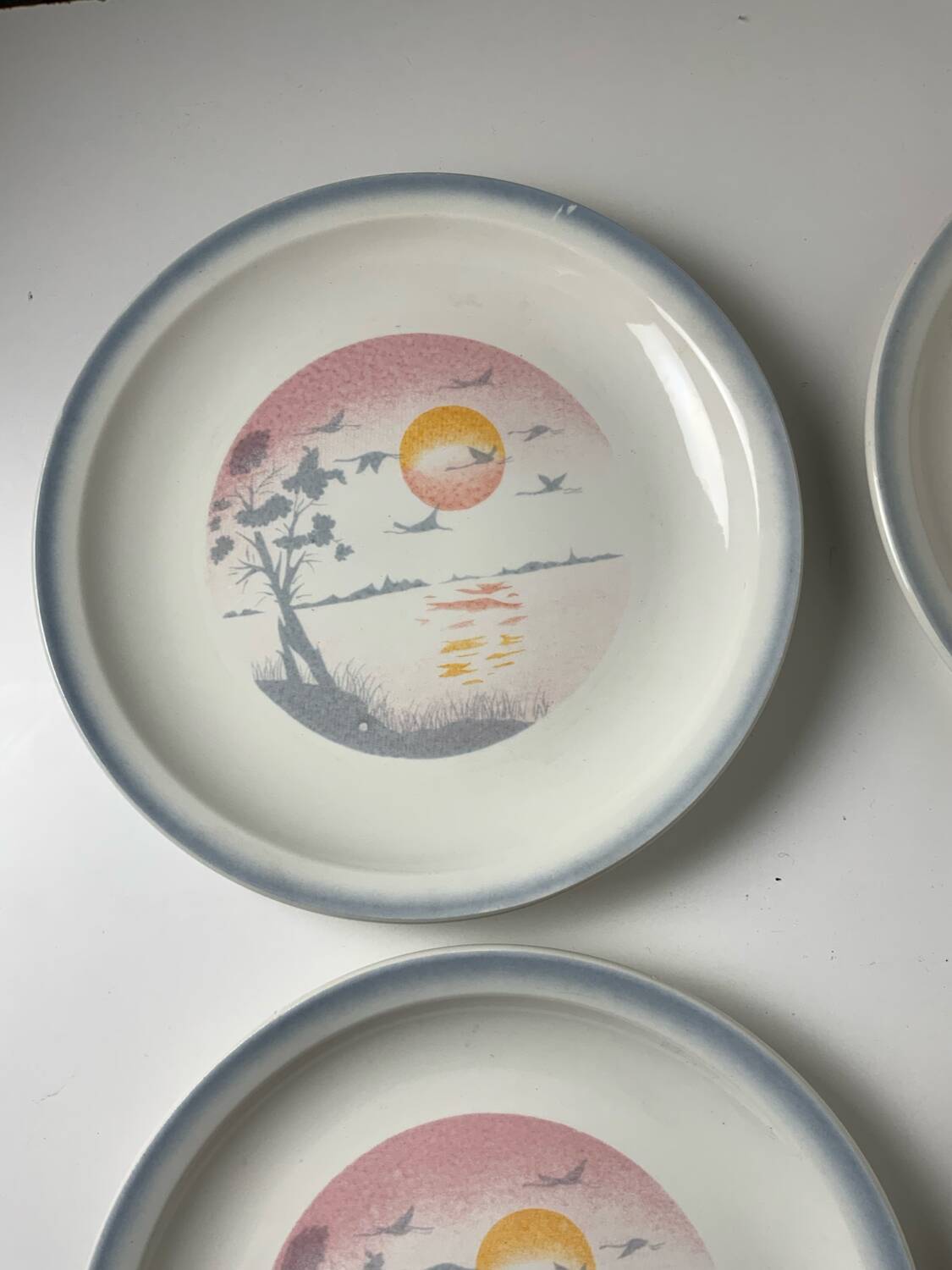 Vintage plates from the 1980s