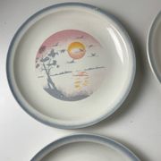 Vintage plates from the 1980s