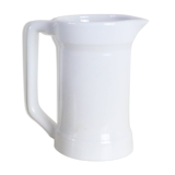 Water pitcher, white ceramic, 1940s vintage French