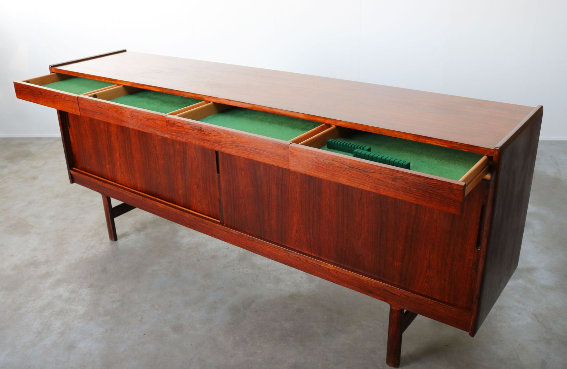 Westnofa Norway 1950s rosewood credence