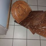 Carved African chair