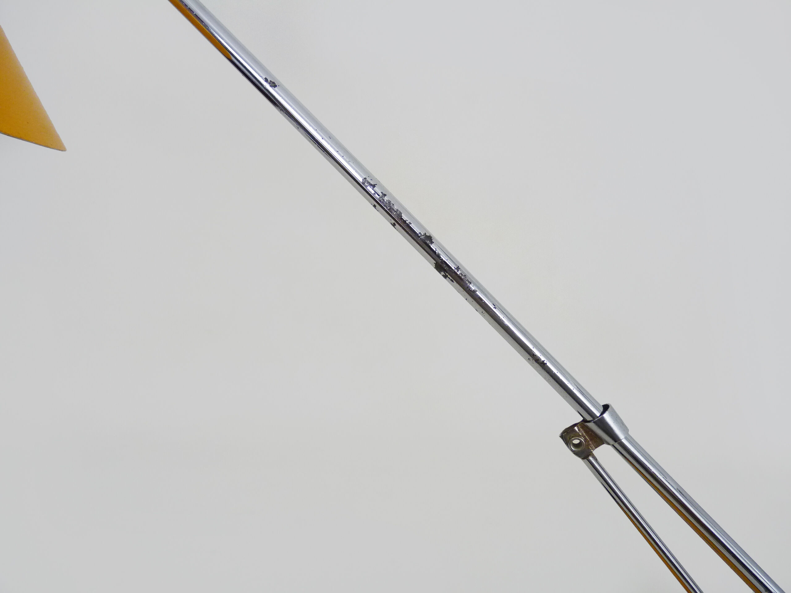 Aluminor yellow metal articulated lamp, 70s