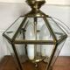 Vintage brass vestibule lantern