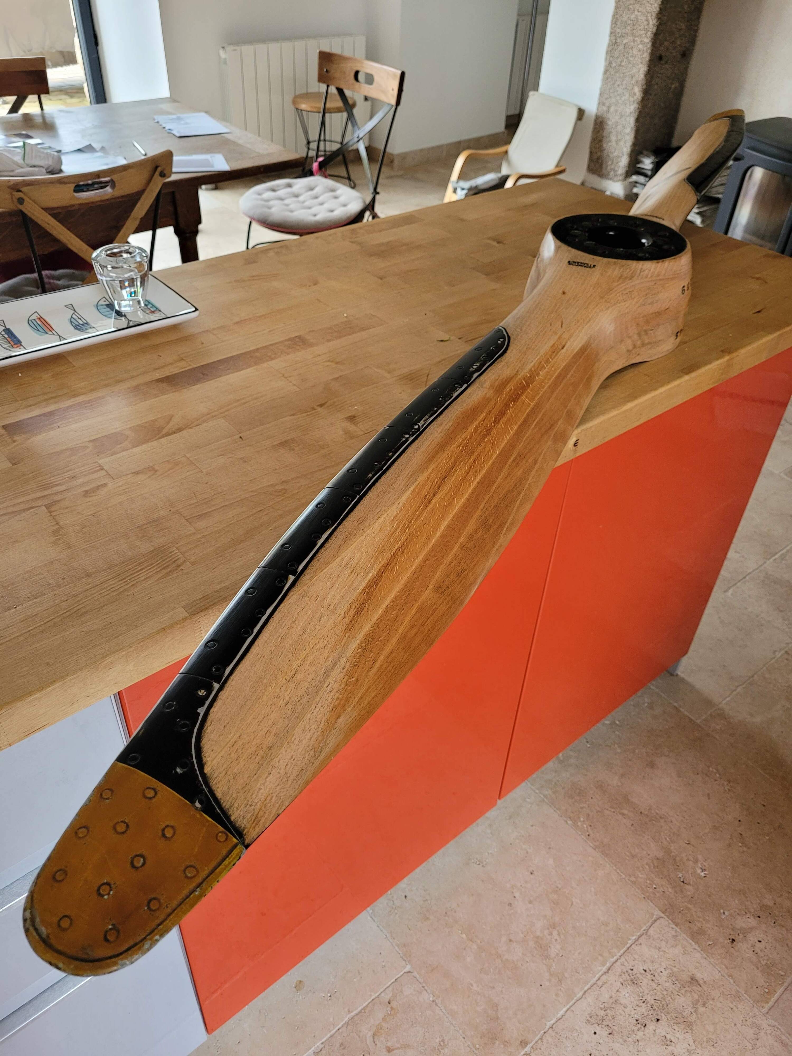 Merville wooden airplane propeller