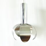 Brushed steel flower suspension