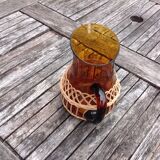 Water pot covered with wicker