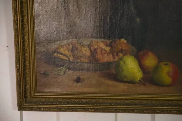 Oil painting on canvas, still life, signed C. Declercq, 1893