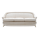 French of Mid-Century Sofa in Art Deco Style with Brass Details, 1950s