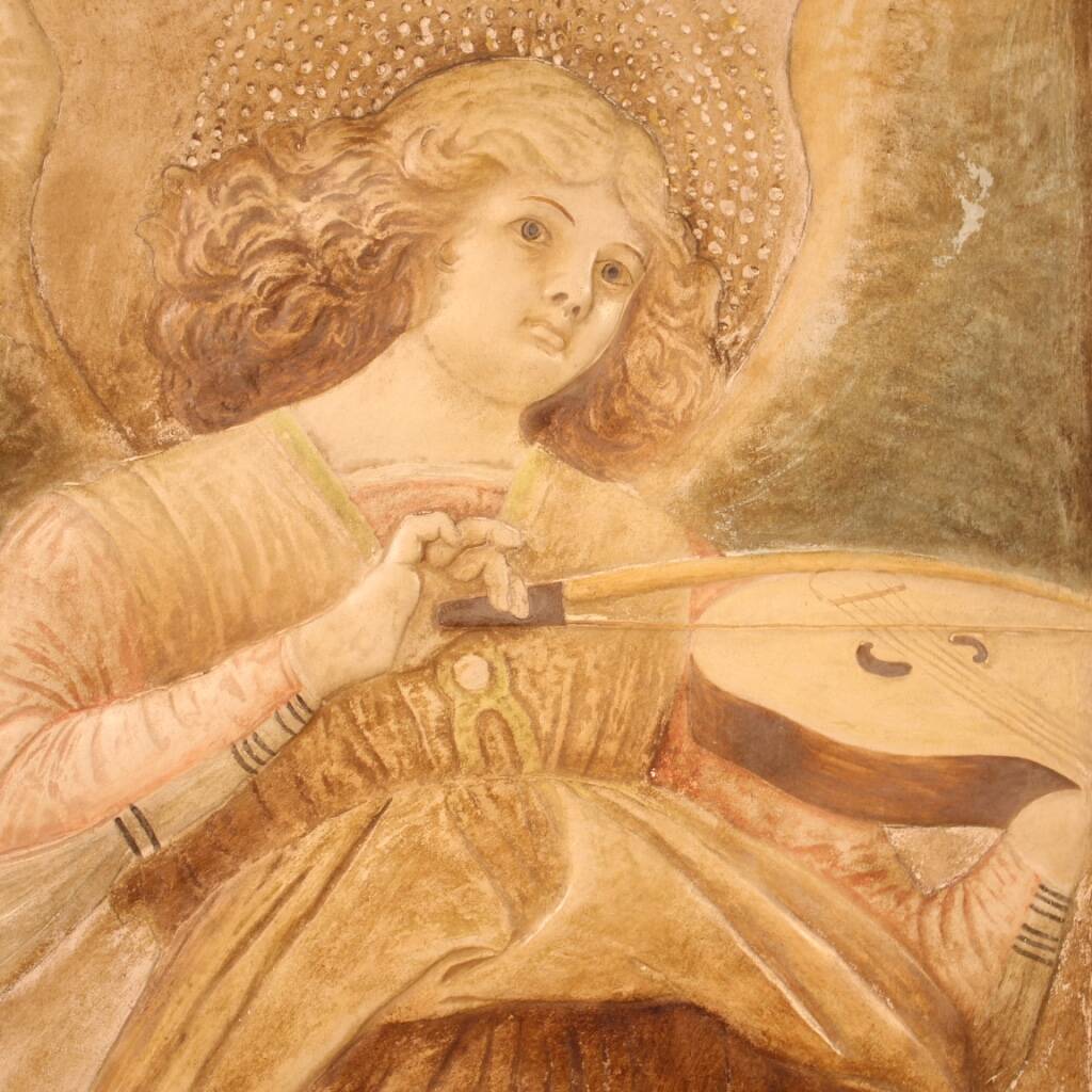 Bas-relief terracotta in terra di Signa stamped and numbered
