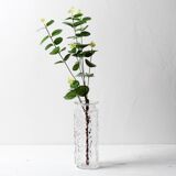 Vintage Stylish Pressed Glass Bubble Vase Designed by Vladislav Urban / 196