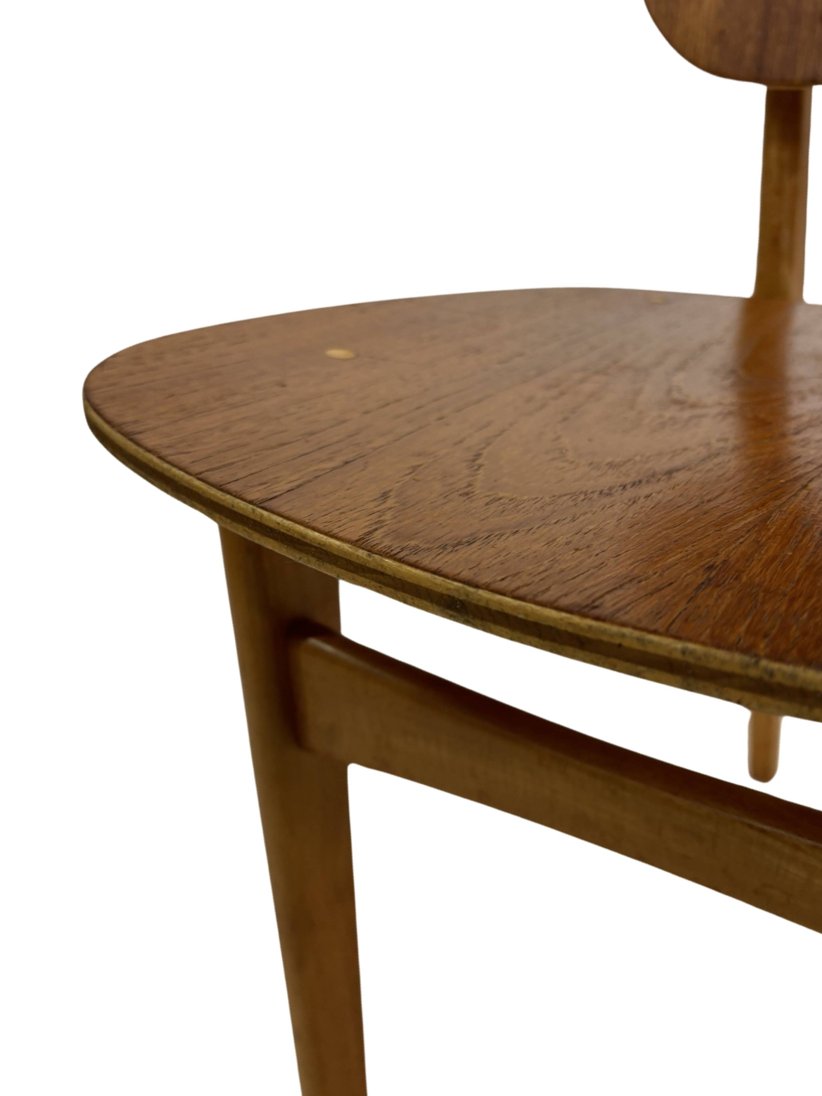 Vintage dining room chair Scandinavian 1960s plywood and teak design