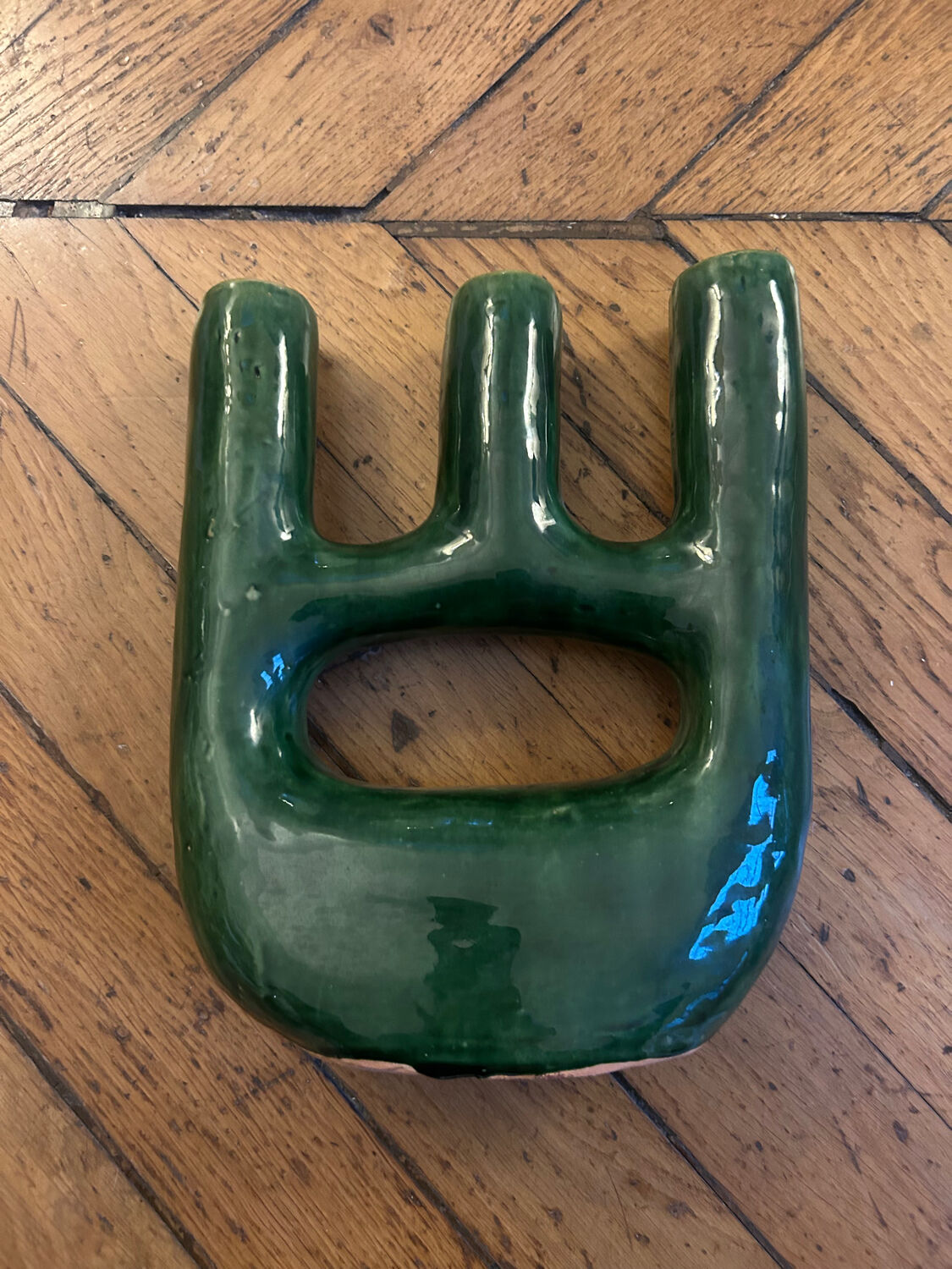 Ceramic candle holder vase