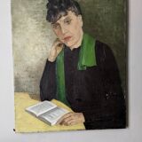 Oil on canvas old portrait alternative decoration countryside