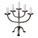 Brutalist 5-light candelabra 1950/1960.