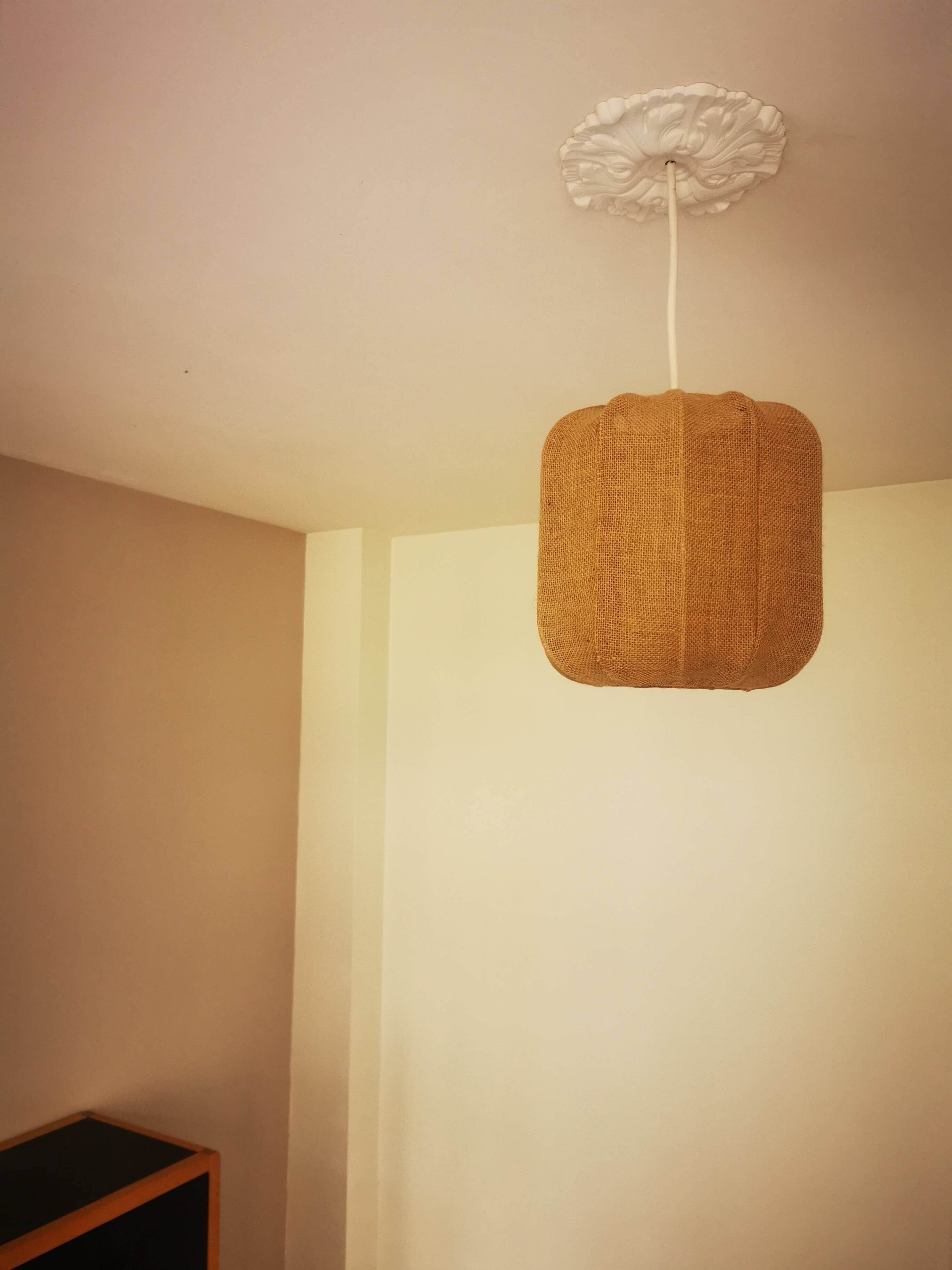 Jute pendant light