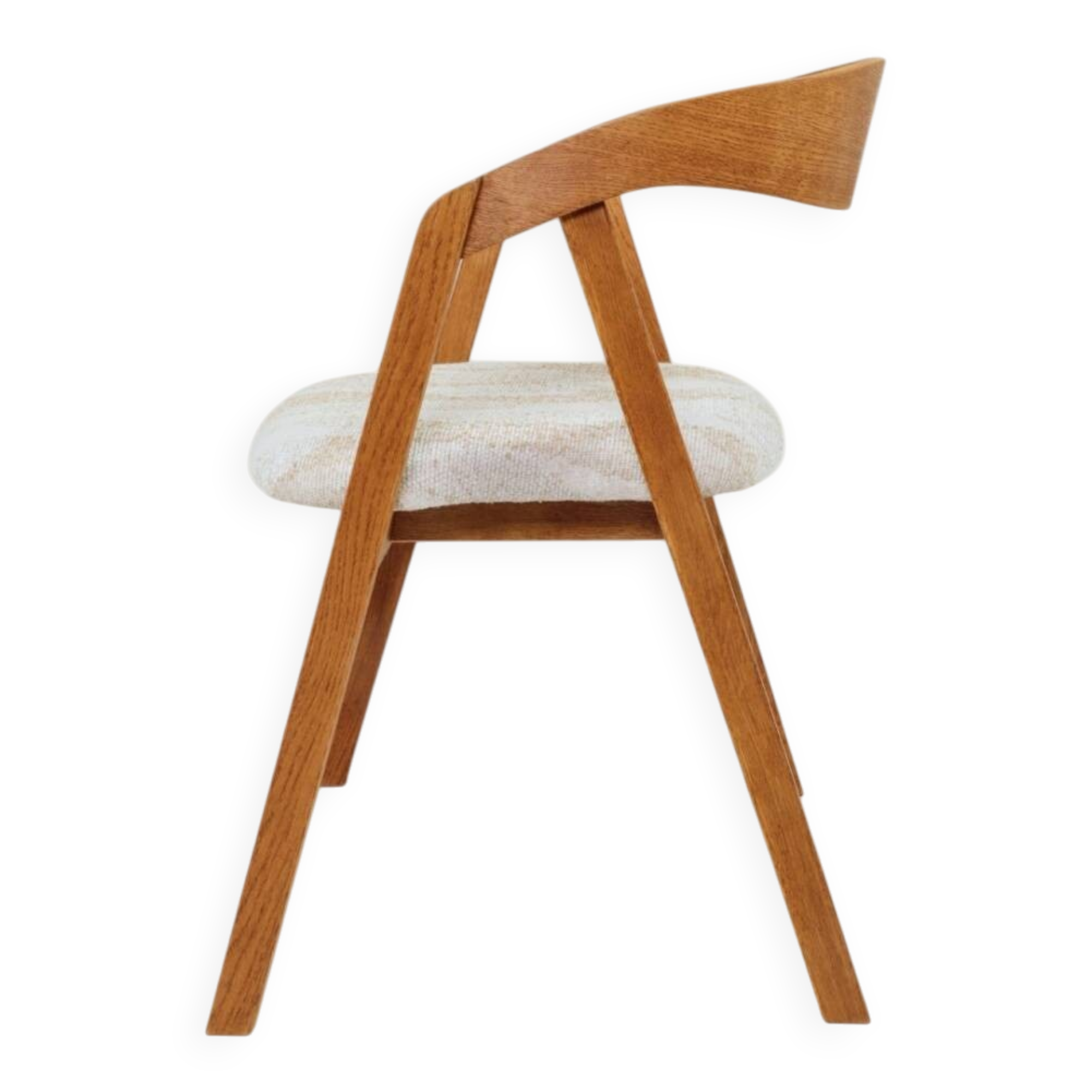 Office chair desk armchair oak wood safari beige