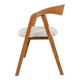 Office chair desk armchair oak wood safari beige 