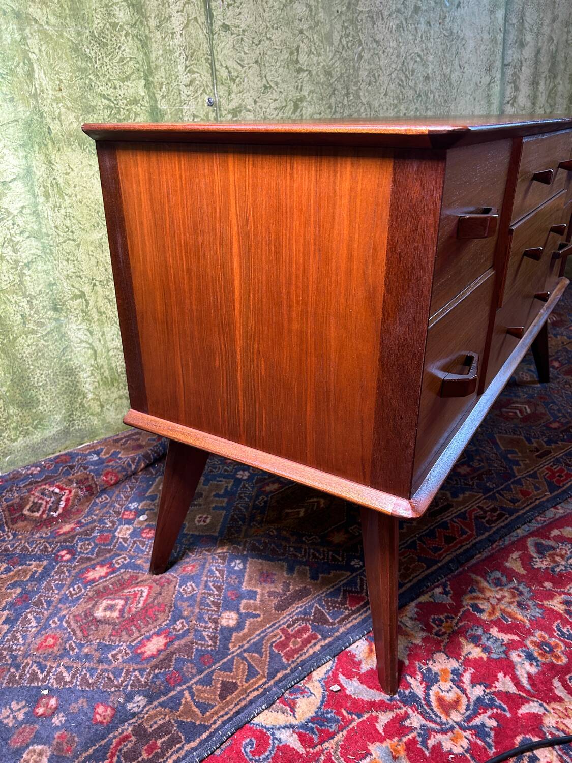 Mid century retro vintage teak small sideboard by Alfred Cox 1960