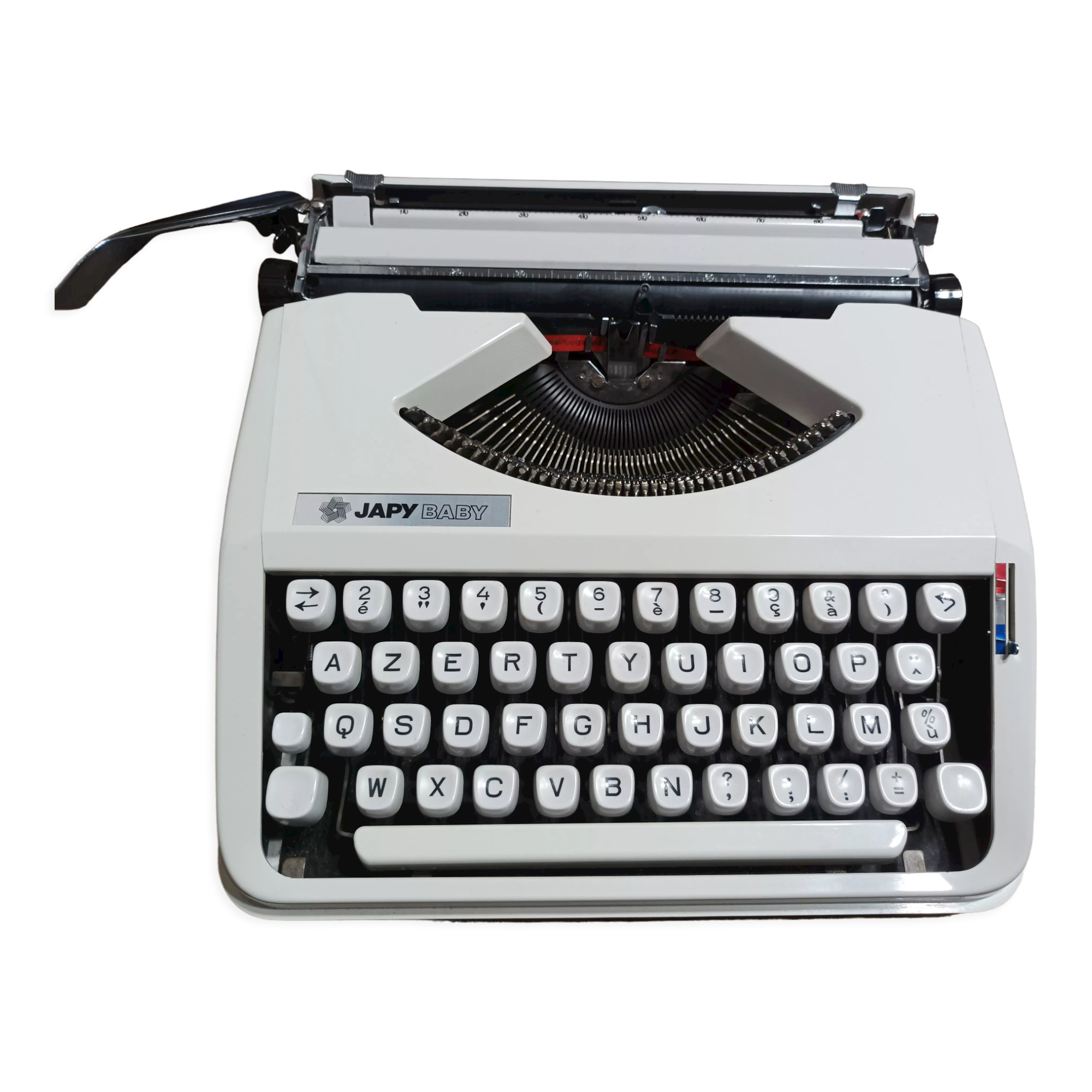 Japy Baby typewriter white as new