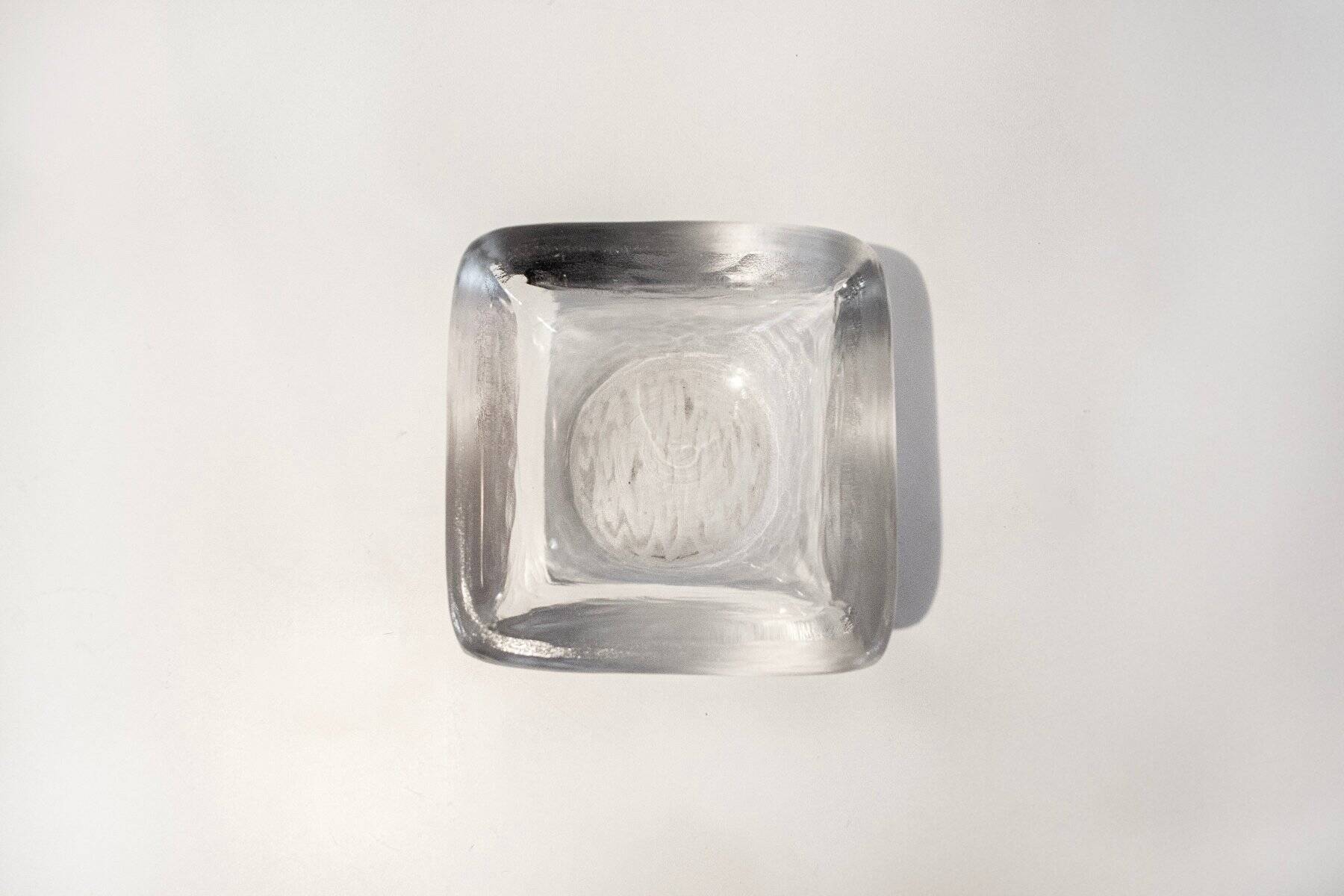 Transparent glass centrepiece by Orrefors, Sweden, 1960s.