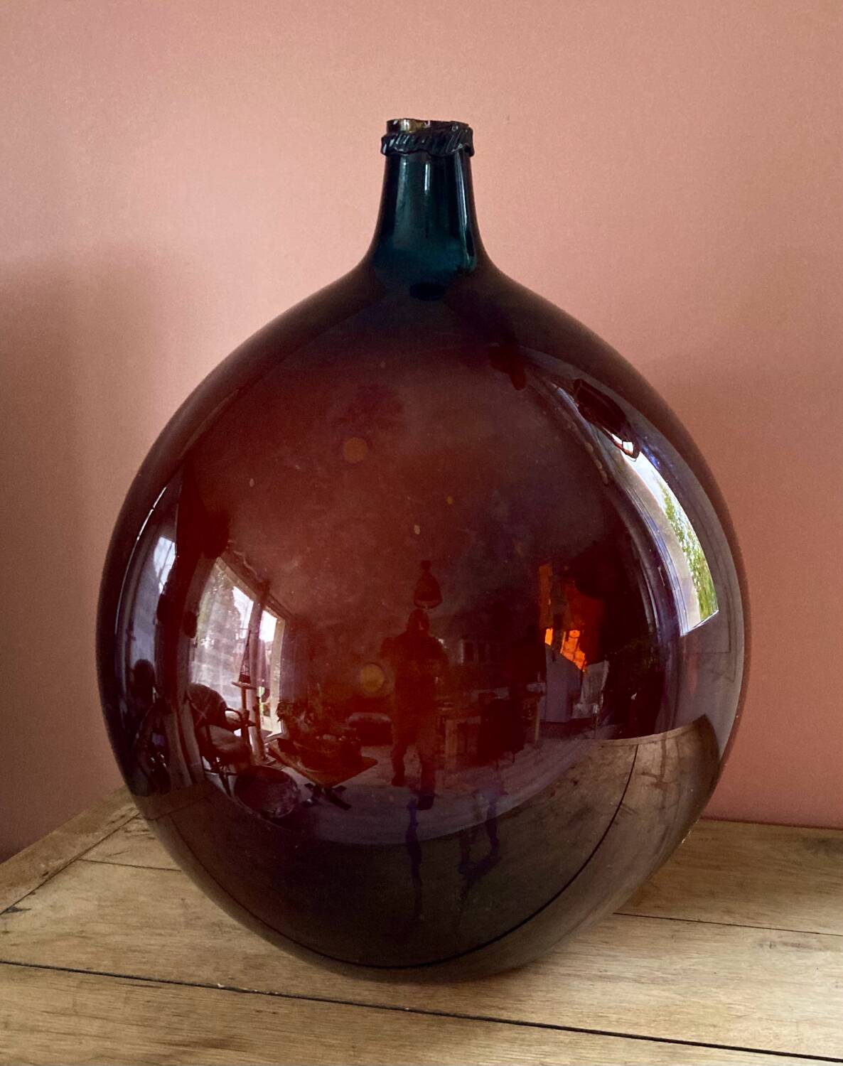 Amber antique demijohn 50L