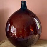 Old amber demijohn 50L