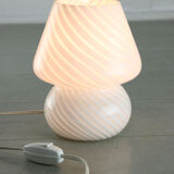 Lampe de table vintage small Murano mushroom swirl 70s