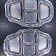 Silver-plated hors d'oeuvre dish with 4 compartments