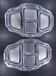 Silver-plated hors d'oeuvre dish with 4 compartments