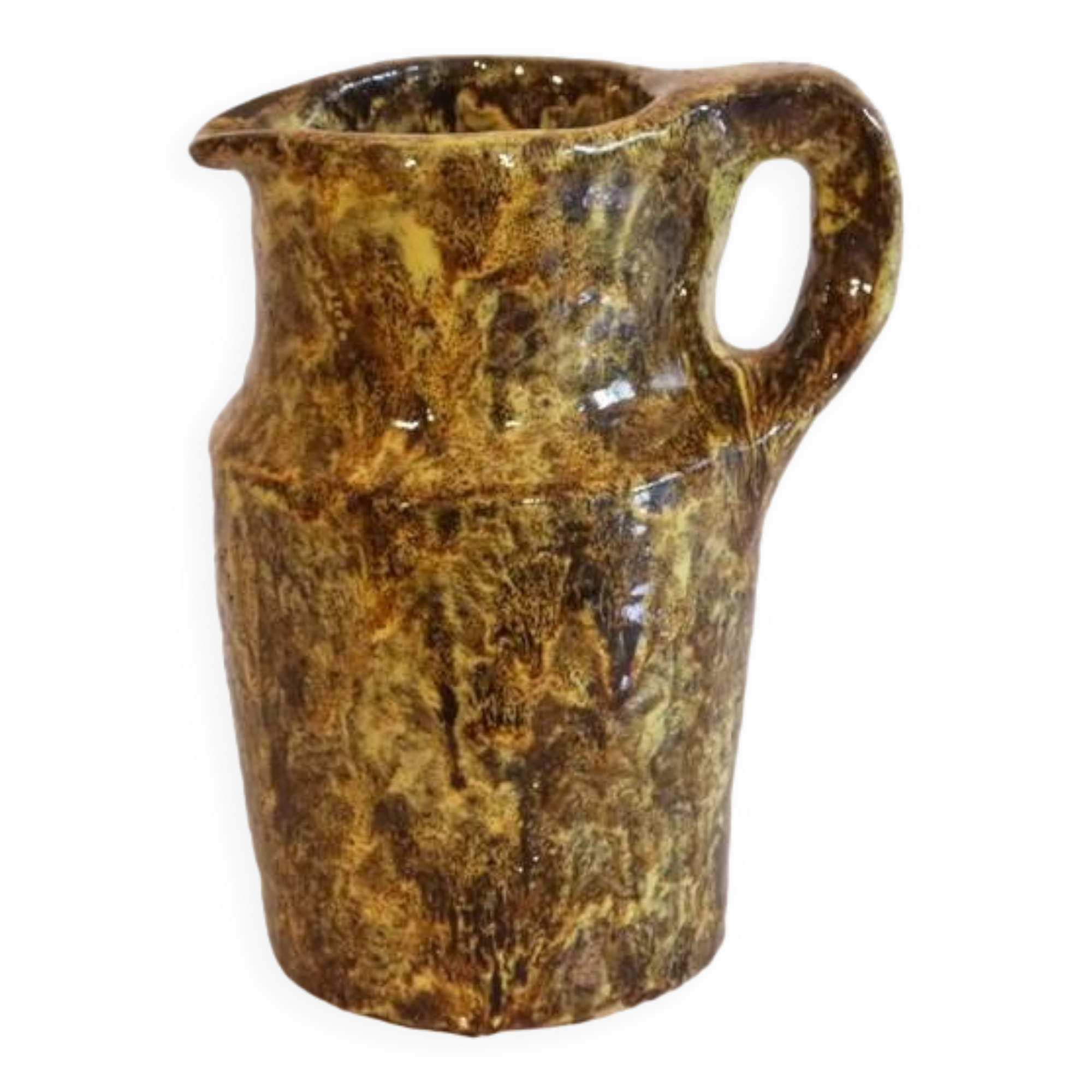 Pitcher or vase in glazed earthenware 1950