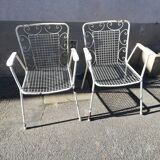 Pair of garden chairs