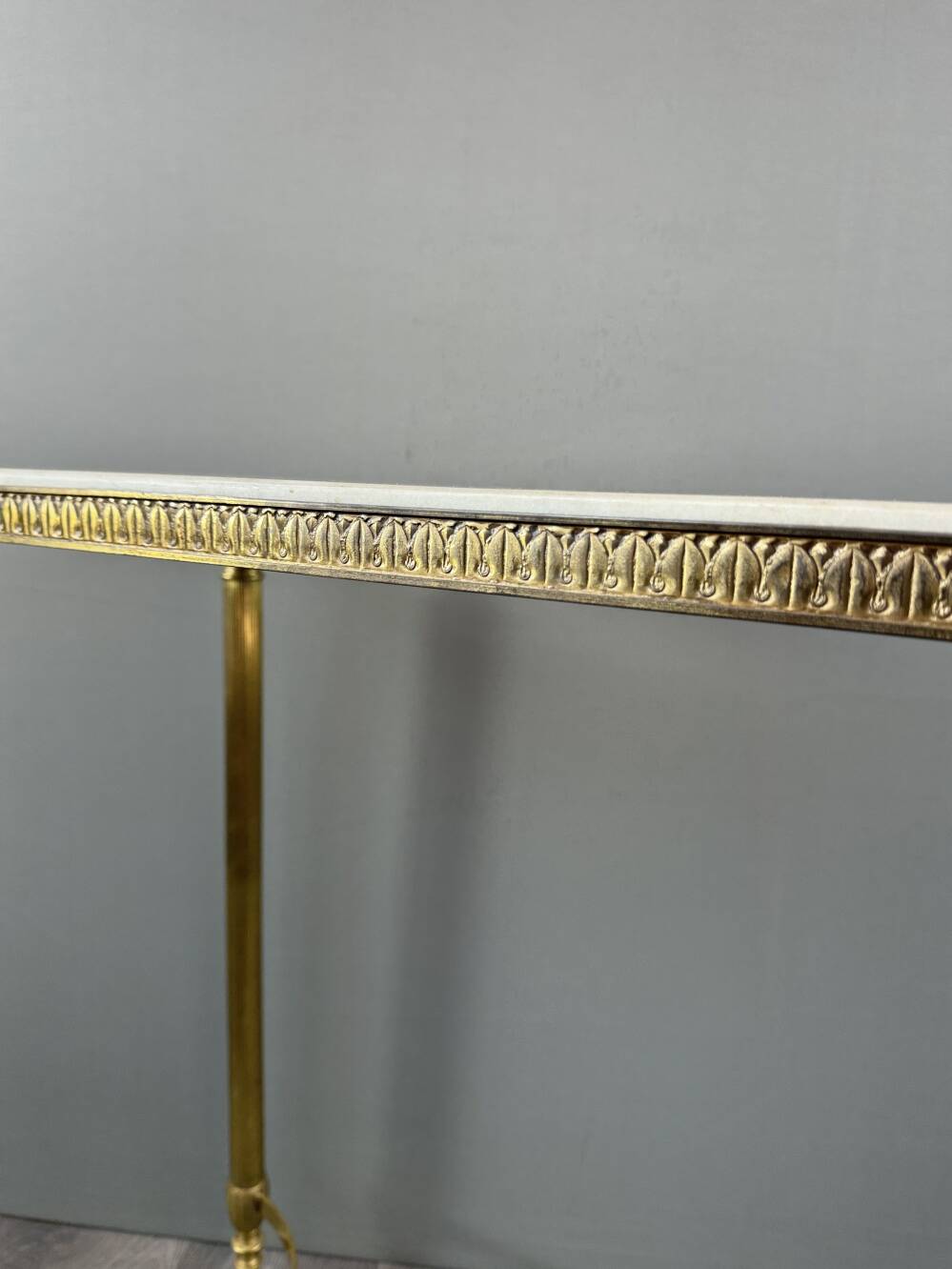 20th Century Gilt Brass and Marble Console Table