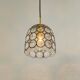 Iron and clear glass pendant by limburg, germany, 1960s.