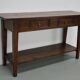 Table d'appoint en chêne rustique français vintage, années 1920