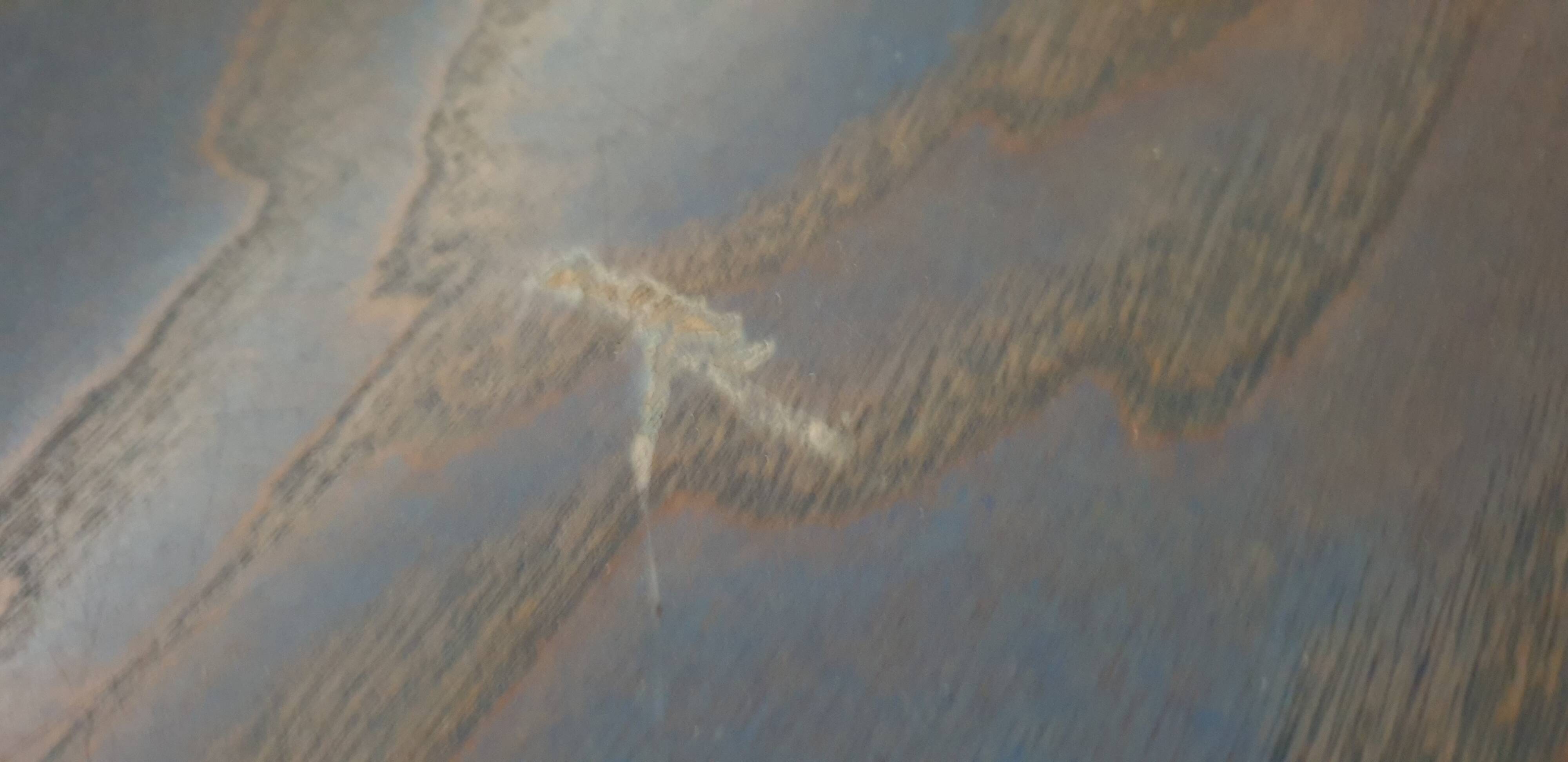 Blue 4-drawer chest of drawers