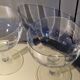 2 large ice cream bowls, dessert or otherwise, in crystal from the 1920s.