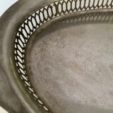 Engraved metal top diam35,4 cm