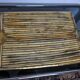 Rattan and brass top, Italy, 1970