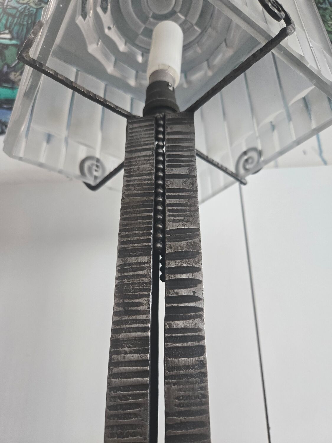 French Art Deco geometric table lamp