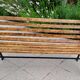 Garden bench cast iron and wood